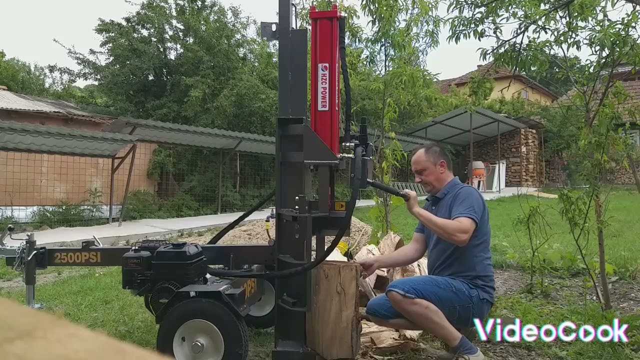25 t standing & lying qood splitter with petrol engine and table (HS25205) (HZ1004-25T)