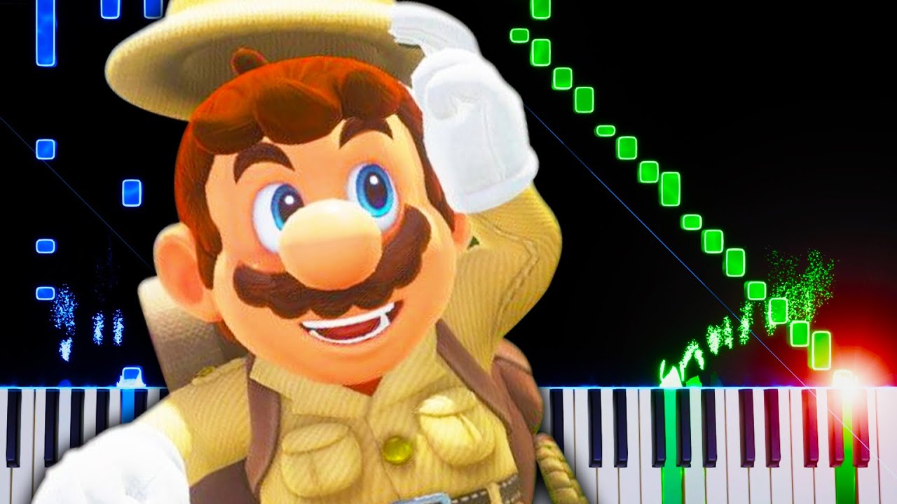 Fossil Falls (from Super Mario Odyssey) - Piano Tutorial