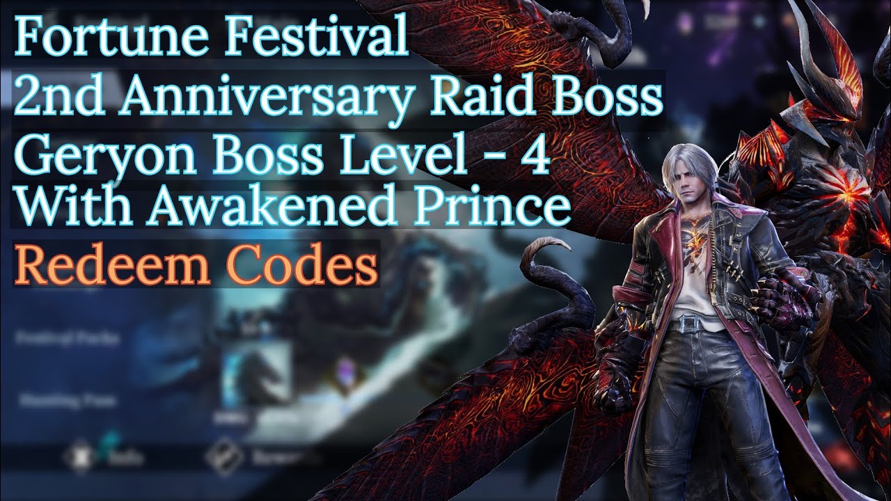 Redeem Codes | Geryon 🐴 VS AP Raid Boss Level 4 | Devil May Cry Peak of Combat DMC POC | The KiLLeR.