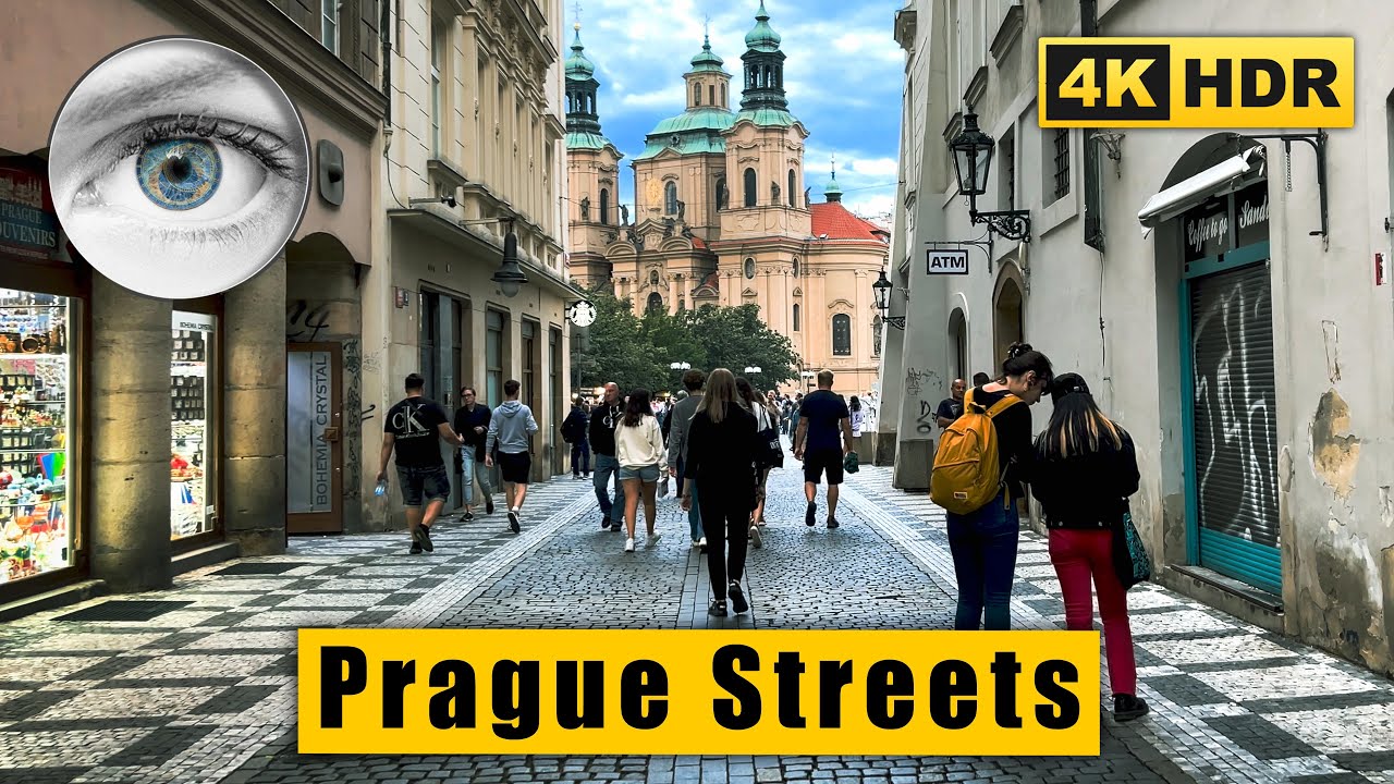 4K Prague walk:  from The State Opera to Old Town Square 🇨🇿 Czech Republic HDR ASMR