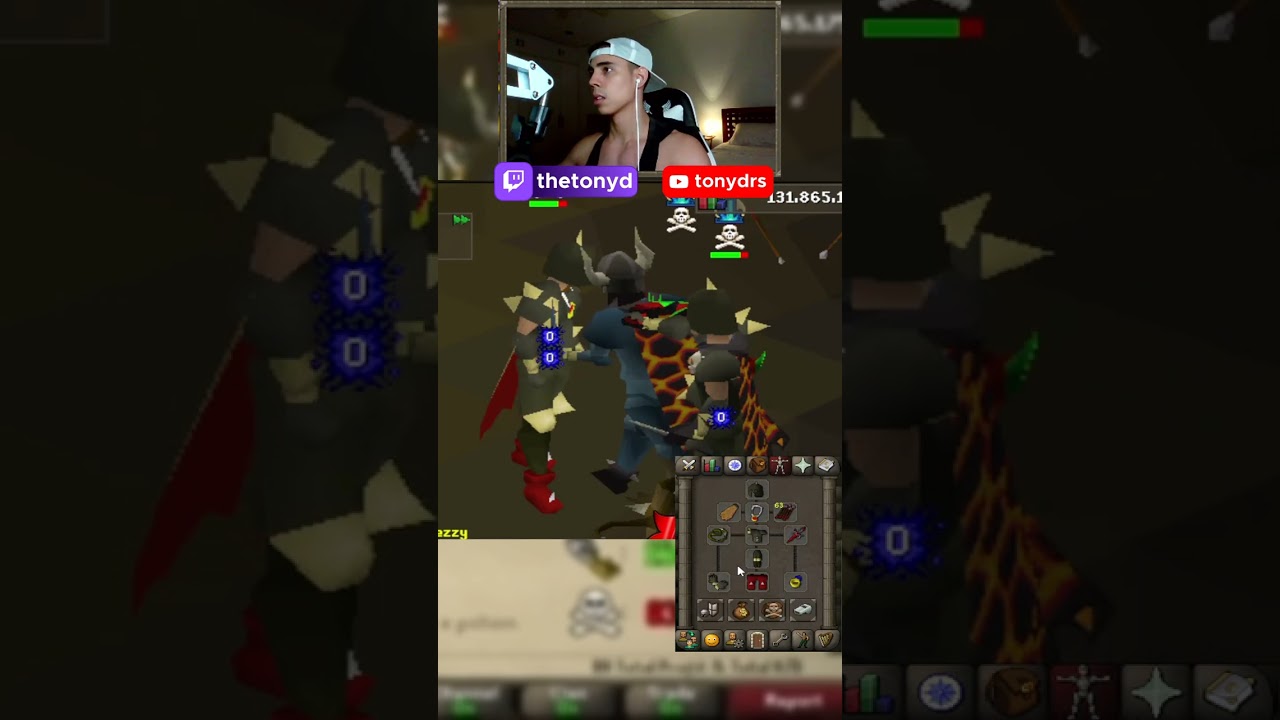 Sweaty Dharok's Pker Destroys Opponent on Old School Runescape Bounty Hunter #pking #pvp #osrs