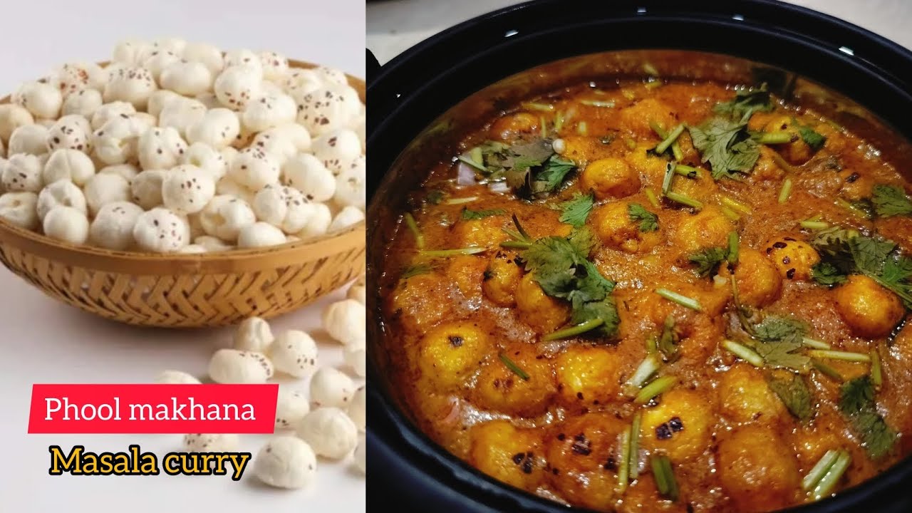 ఫూల్ మఖానా మసాలా కర్రీ |Phool makhana masala curry| సింపుల్ గా ఇలా ట్రై చేయండి #phoolmakhanacurry 