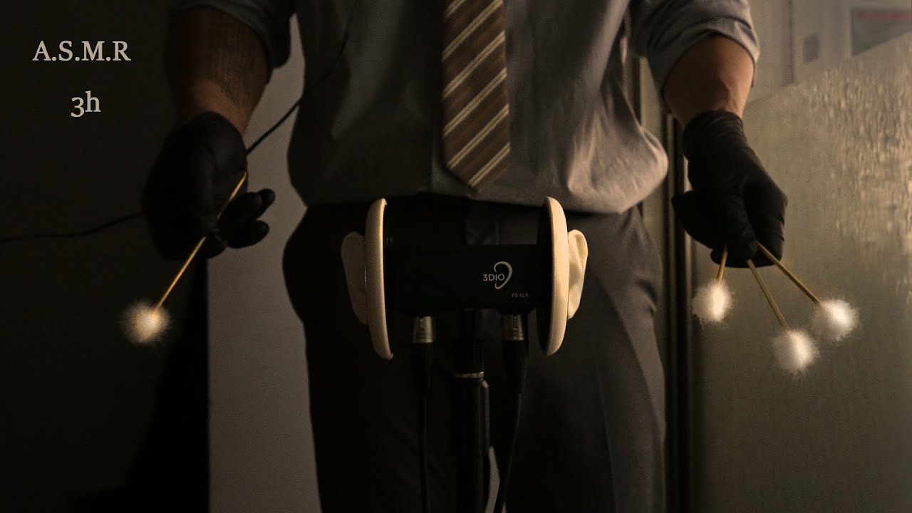 🎧🥽Cranial Nerve Massage ASMR by Man in Suit (no talking)