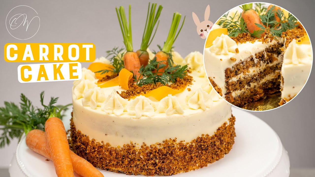Karottenkuchen schmeckt wie bei Starbucks | Karotten Torte | Rübli Kuchen | Carrot Cake