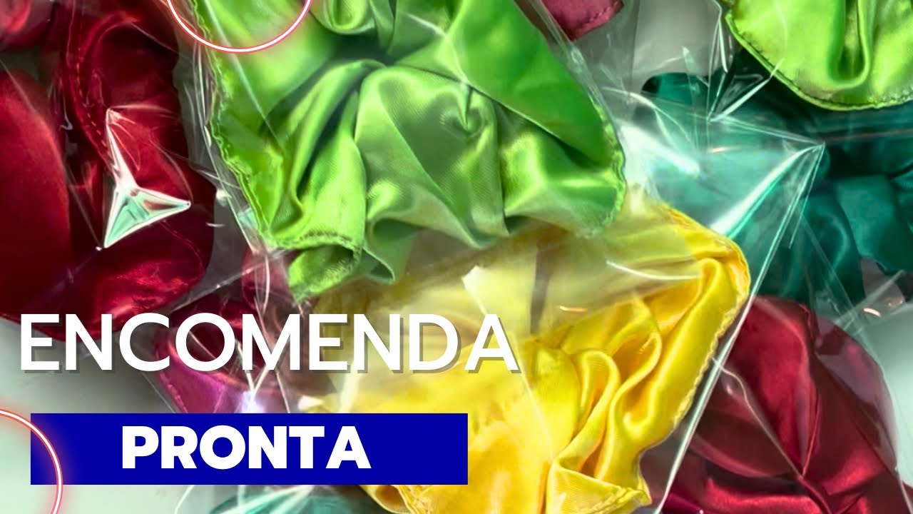 Finalizando encomenda de xuxinhas/ scruchies de cetim