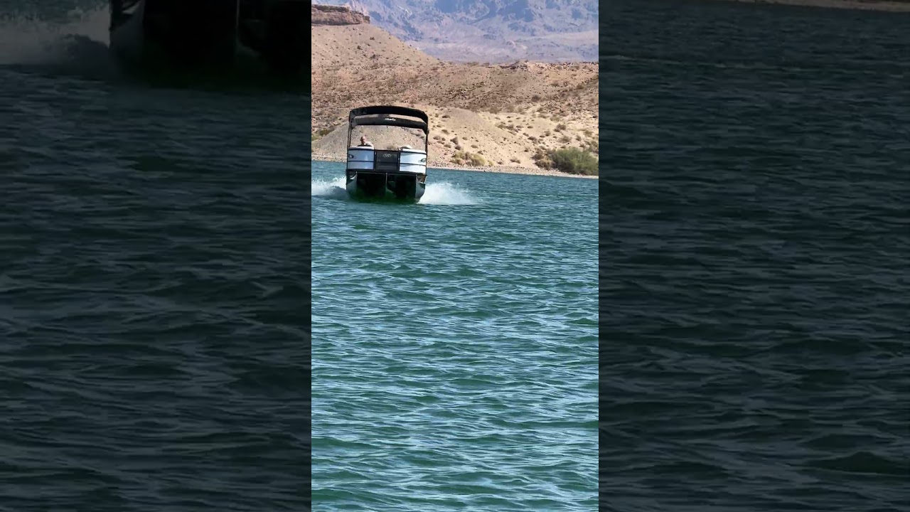 This 250HP Tritoon Handles amazing..