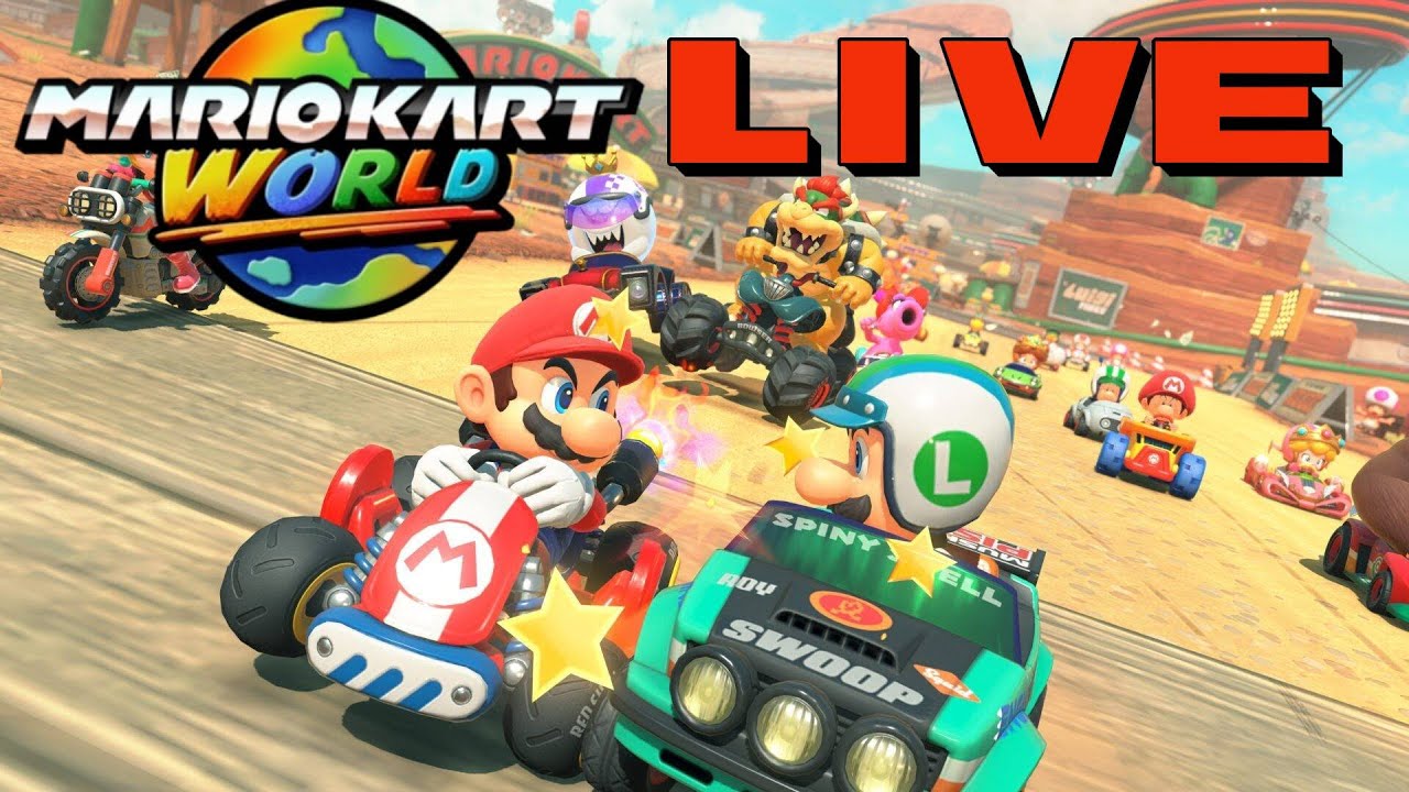 ⚪LIVE Mario Kart World With Viewers! Come Join and Relax