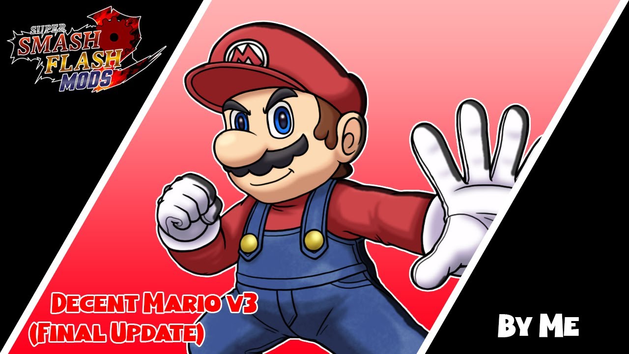 SSF2 Mods: Decent Mario v3 Full Moveset Showcase Release (By Me)
