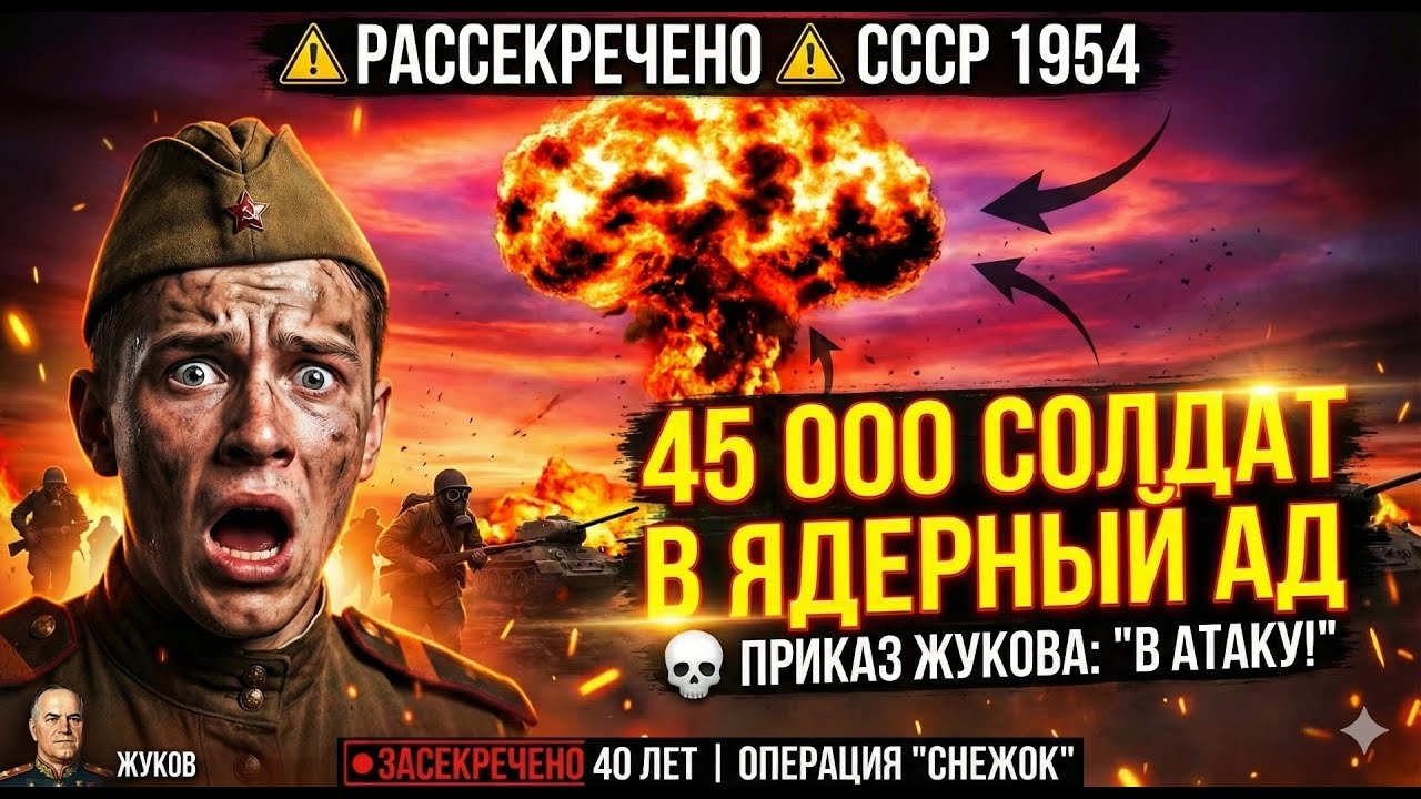 Люди как манекены: Как Хрущев и Жуков проверяли ядерную бомбу