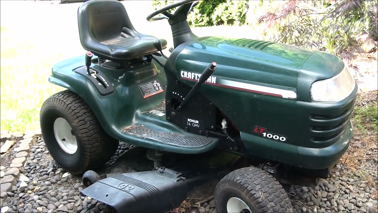 BEST VIDEO on HOW to REPLACE a DRIVE BELT on a Common CRAFTSMAN RIDING Lawnmower 42