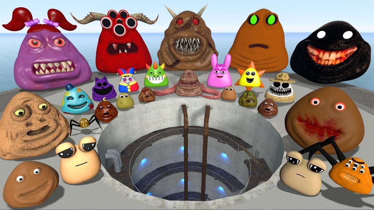 THE PIT VS ALL 3D POU BOU'S REVENGE FAMILY SPARTAN KICKING in Garry's Mod