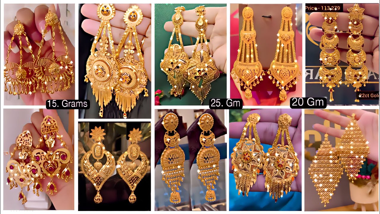 🥰Latest Heavy Gold Earrings Designs |Gold Earrings Designs |Earrings Gold/Designs 2023 #vlog |EP #63