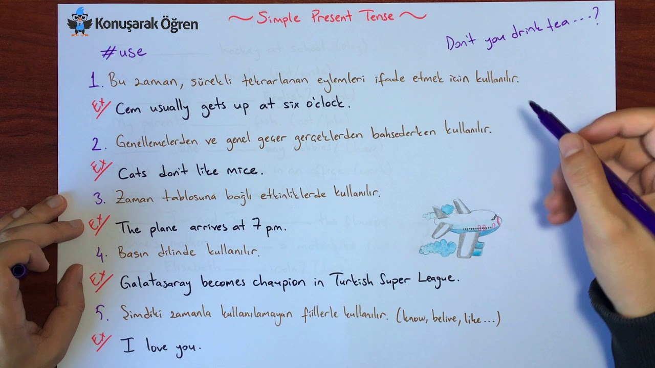 Simple Present Tense (İngilizce Geniş Zaman) - Ders 23