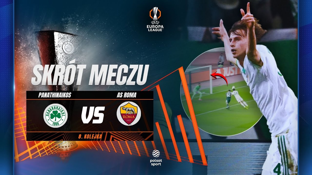 SKRÓT: PANATHINAIKOS FC - AS ROMA | LIGA EUROPY