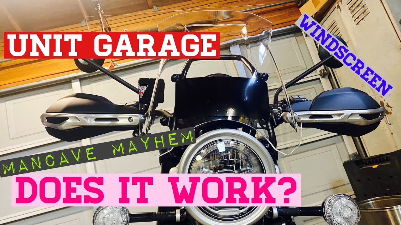 Unit Garage Windscreen Install for a 2022 Triumph Scrambler XC