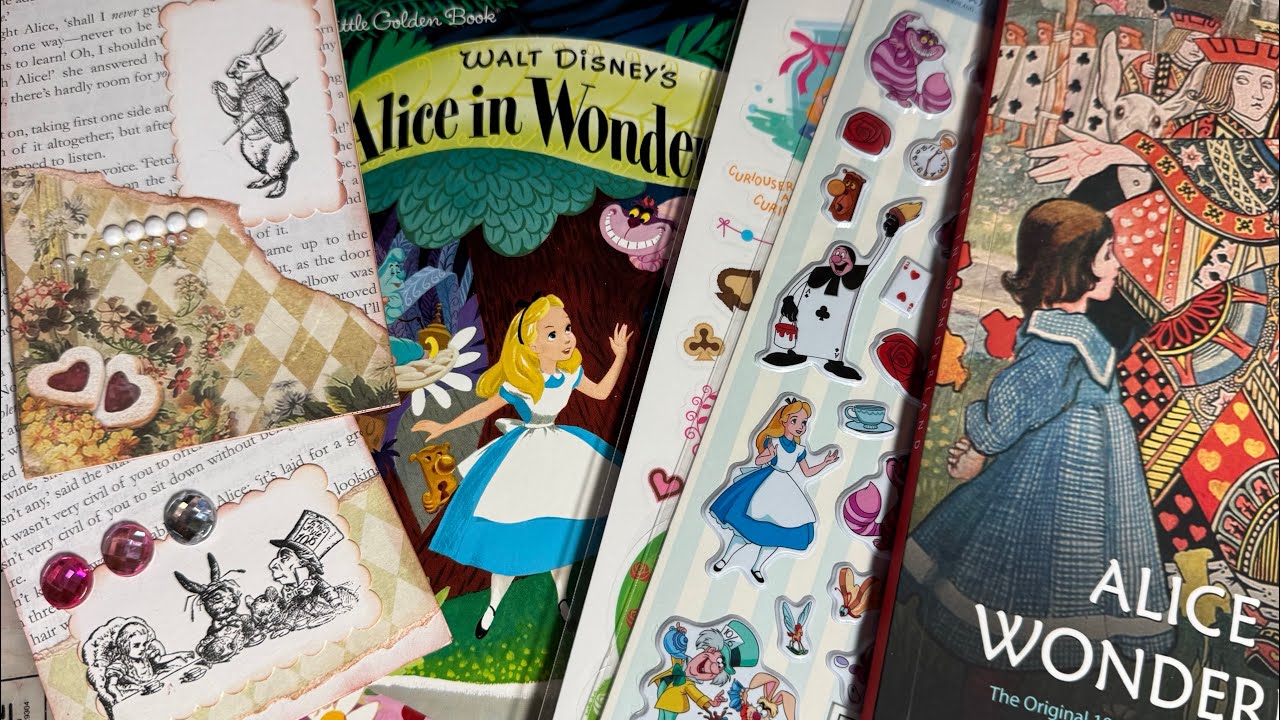 Alice In Wonderland Journal Supplies | #flipthroughfriday 