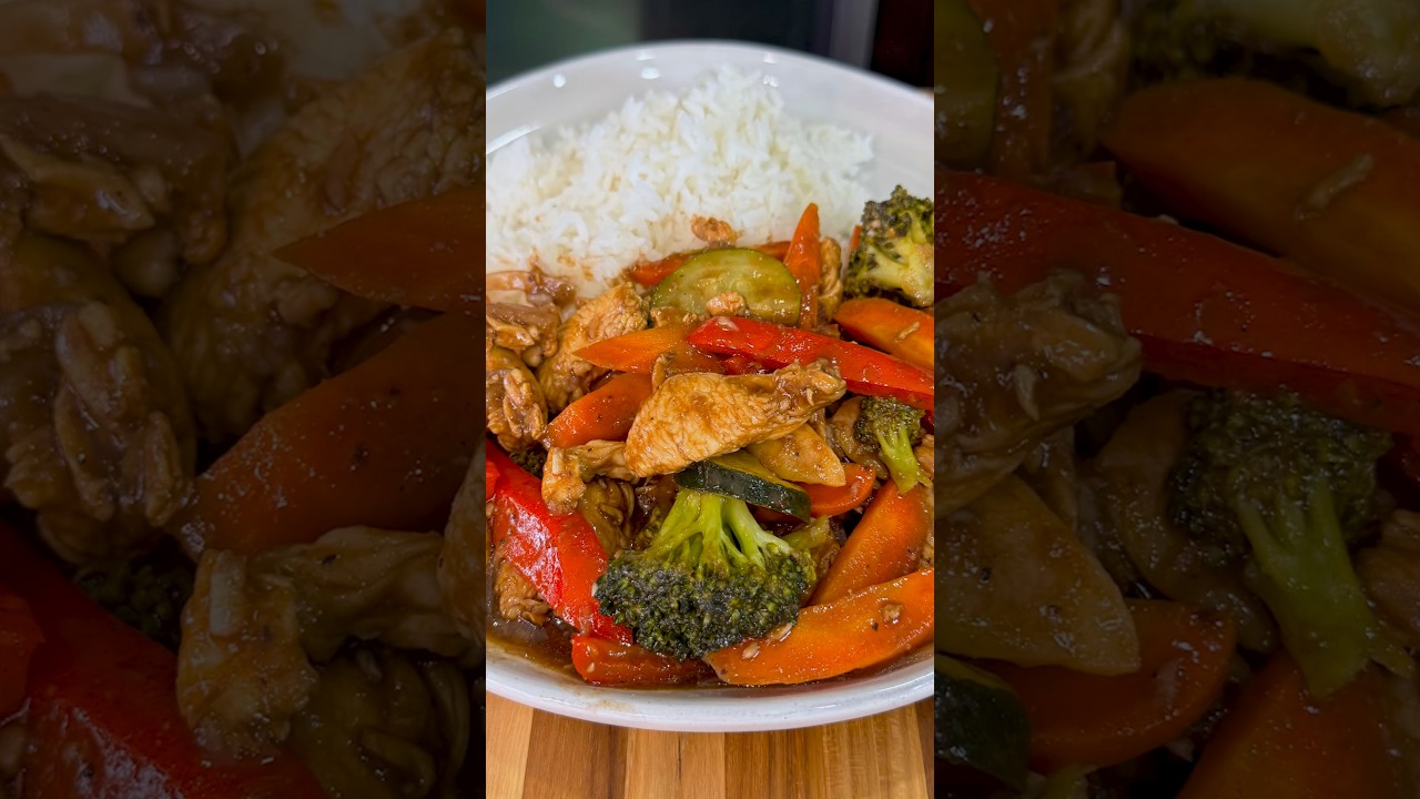 Stir Fry Chicken Quick and Easy Recipe #shorts