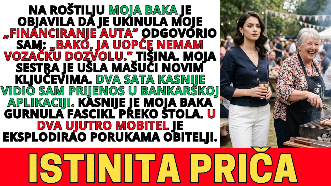 Na roštilju u dvorištu moja baka je glasno objavila: „Dug za tvoj auto je potpuno otplaćen— dvanaes”