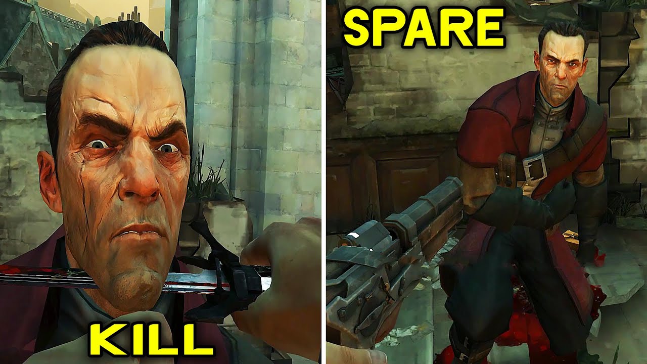 Dishonored - Kill Daud VS Spare Daud (All Choices & Outcomes)