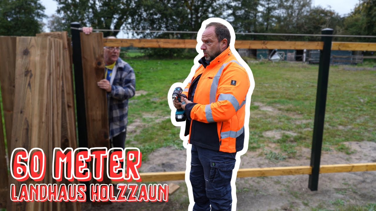 Endspurt am Landhaus-Zaun – dat zieht sich wie Kaugummi !