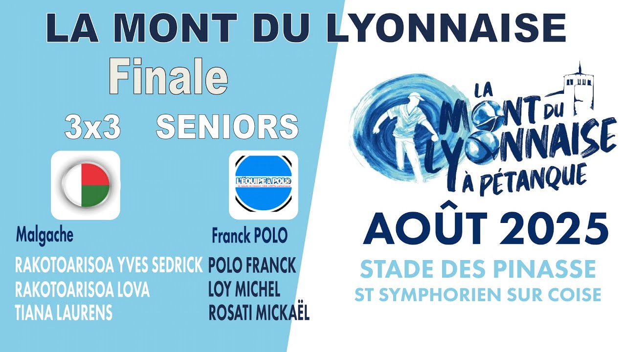 Finale - 3x3 - TOP 500 - LA MONT DU LYONNAISE 2025 - Finale 2x2 Féminines