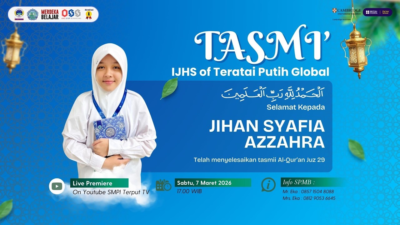 TASMI Al-Qur'an Juz 29 - Ananda jihan Syafia Azzahra Kelas 7.1