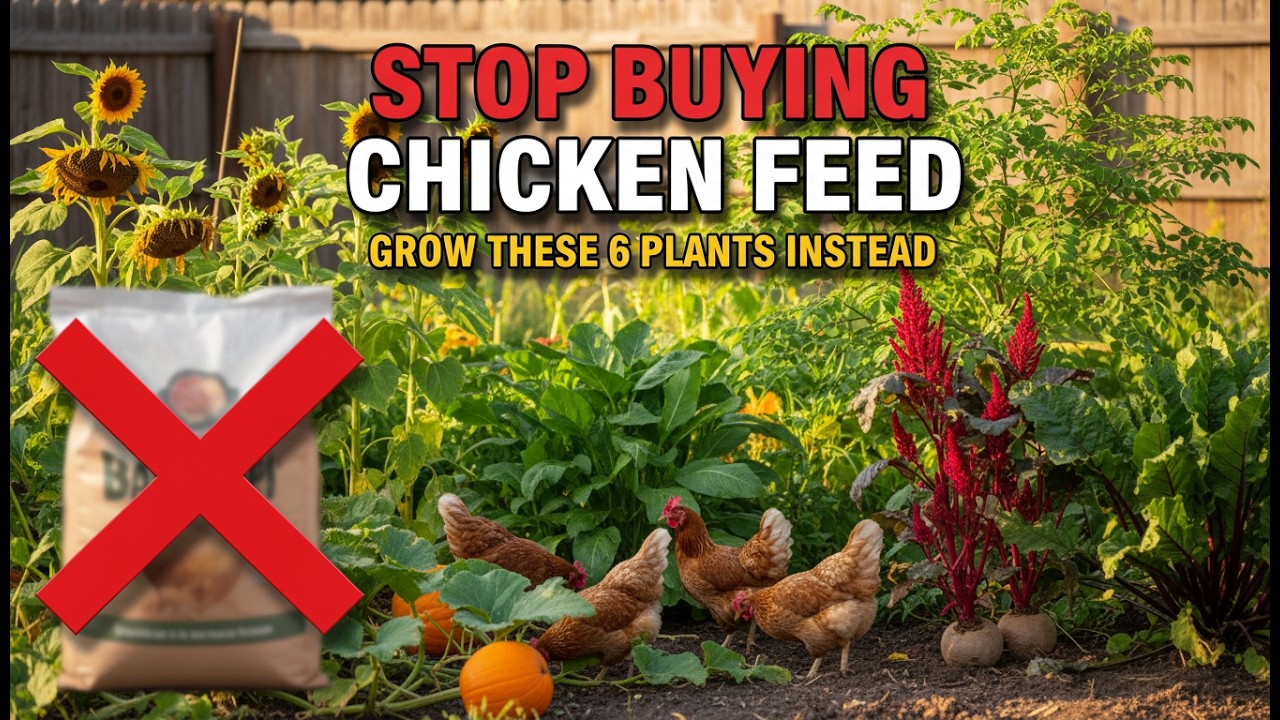 6 Free Plants That Replace Chicken Feed and Grow Forever (Why did they Hide it ? )