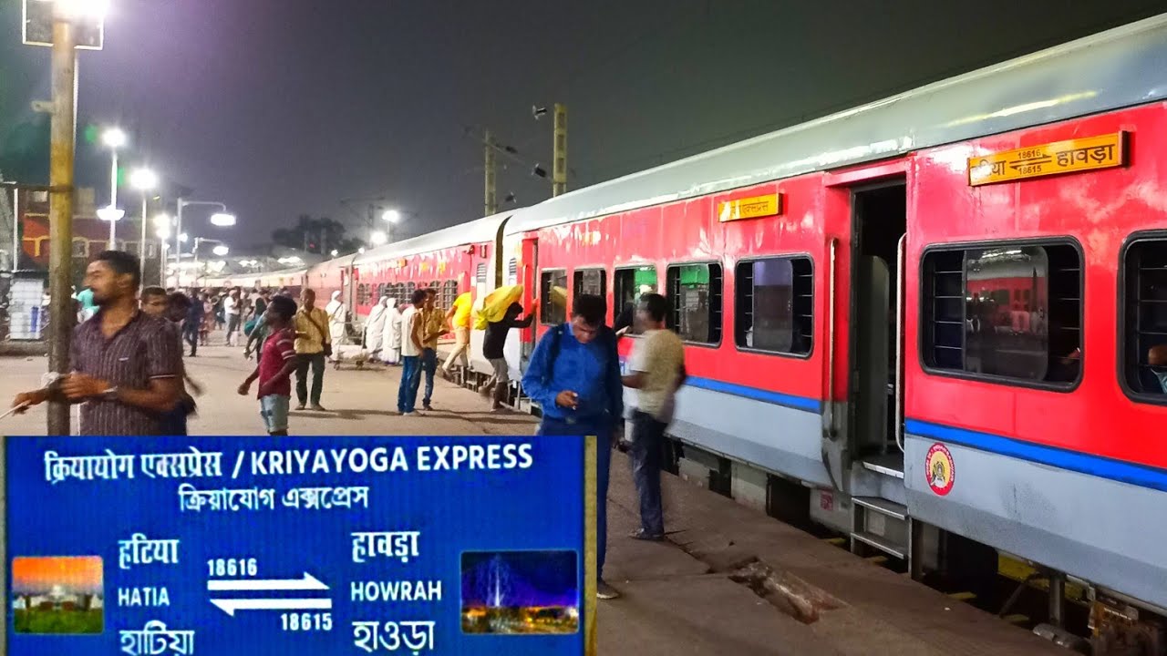 Onboard by 18615 Up HOWRAH HATIA Kriya Yoga Express|Howrah to Tatanagar 130 kmph run at night