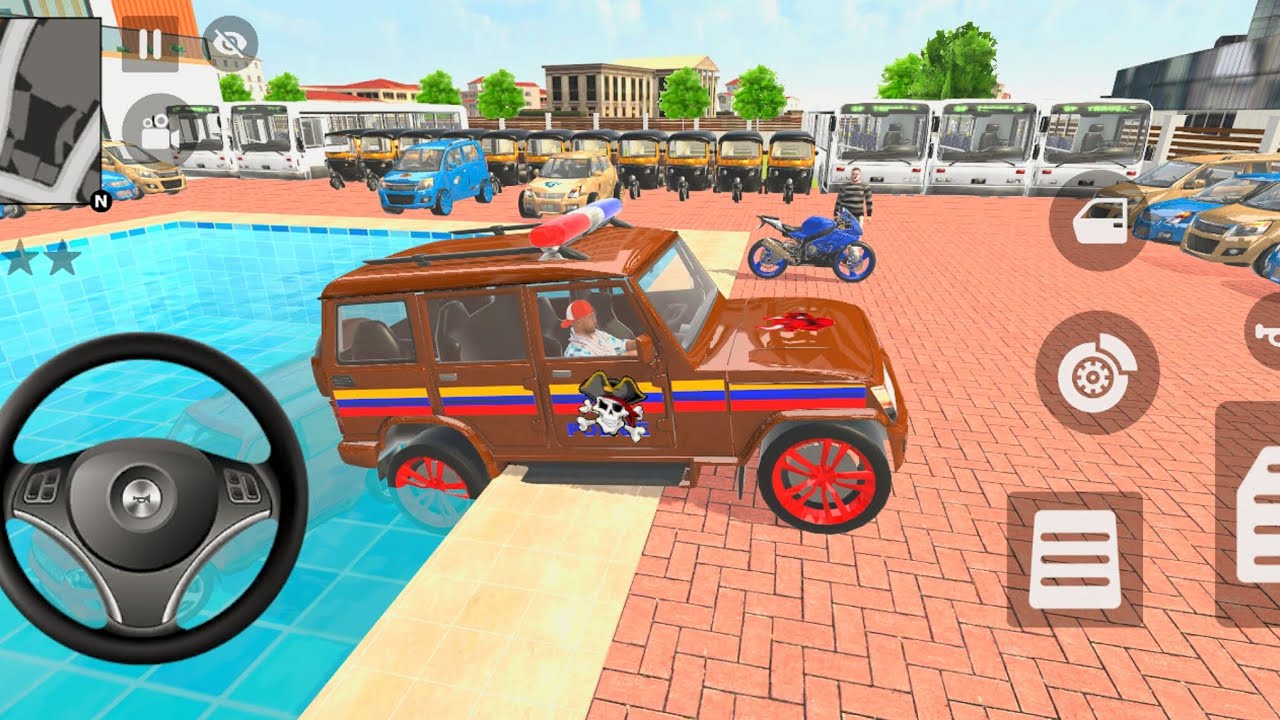 🤩Modified Car Game:Franklin Ordered In🇮🇳Indian Bus And Swift or WagonR💥drives A Police SUV Game🥳