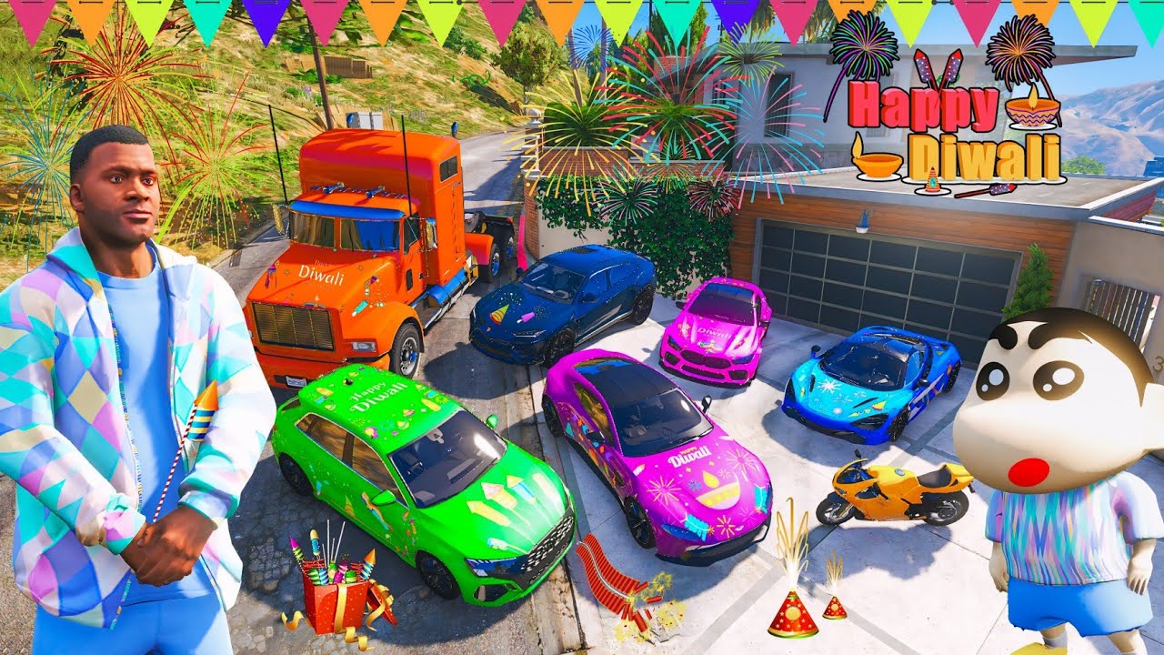 Shinchan & Franklin Celebrate Diwali in GTA 5