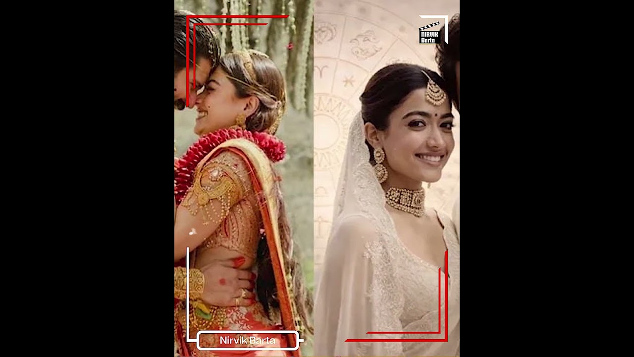 সোনায় মোড়া রশ্মিকা—বিয়ের সাজে নজরকাড়া জুটি!