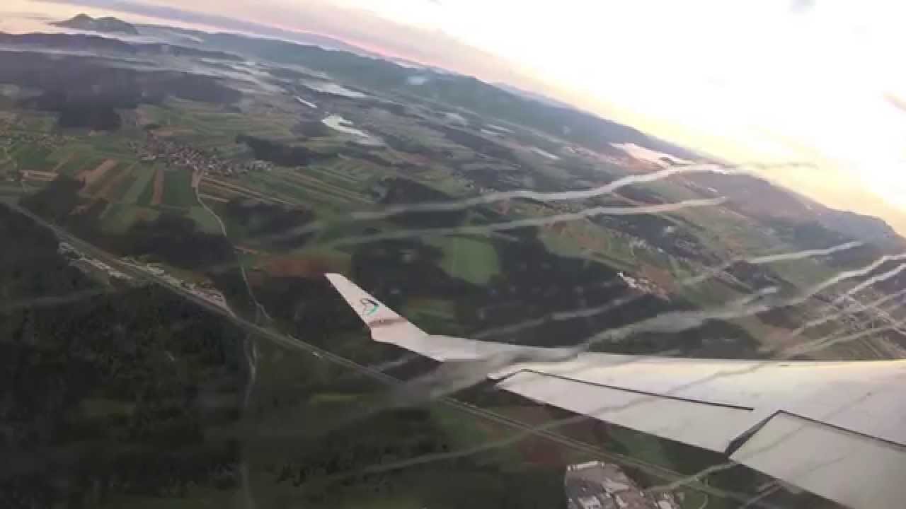 Adria Airways: Čudovit jutranji polet / Beautiful morning departure