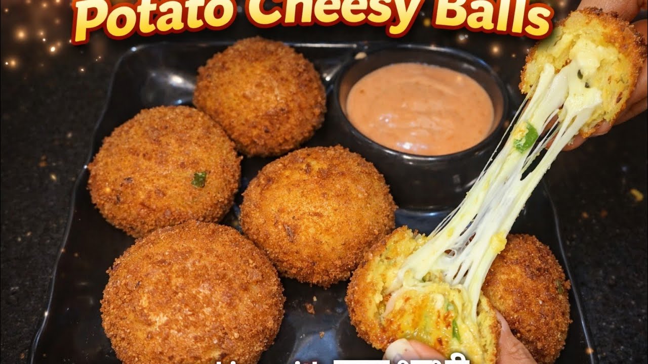Crispy potato cheesy balls viral recipe #cheesy#crispy#potato#foodie#trending viralrecipe#viralvideo