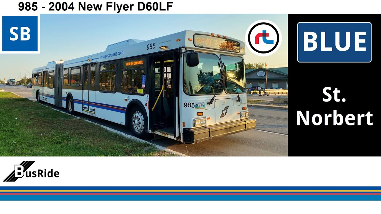 Blue Line: St. Norbert | Winnipeg Transit 2004 New Flyer D60LF - 985 [RETIRED]
