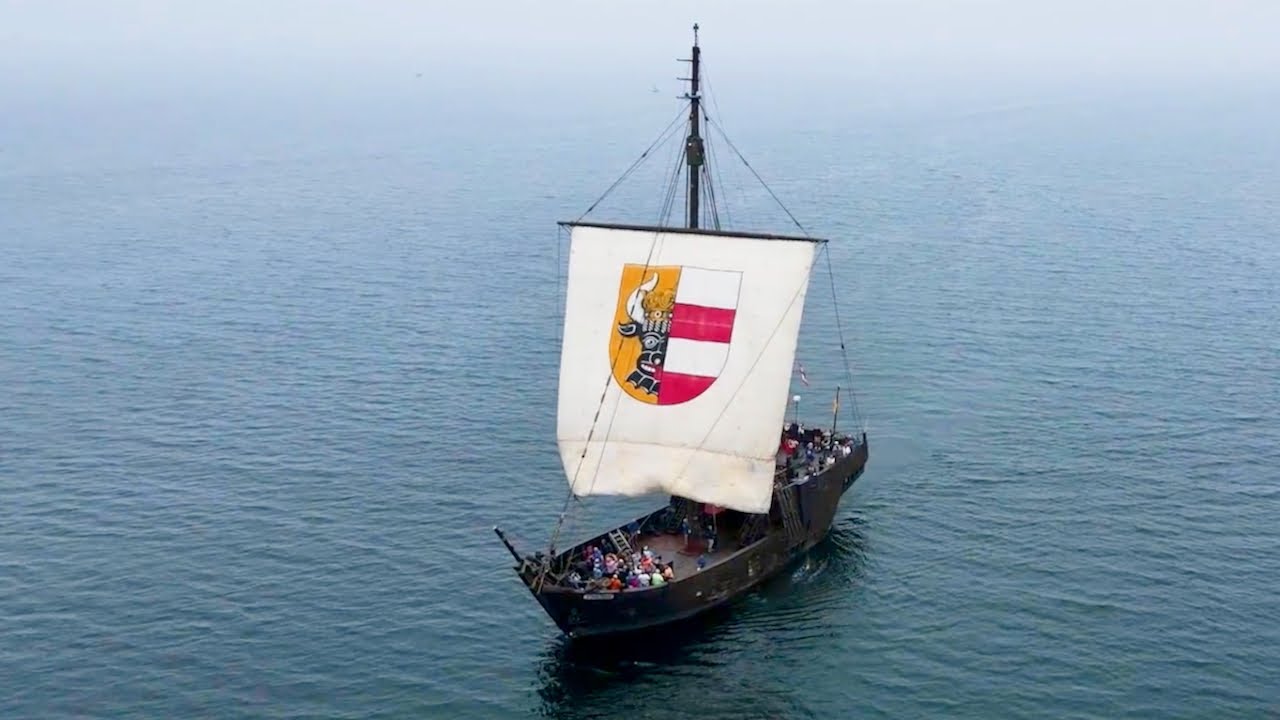 Die Poeler Kogge Wissemara! Wahrzeichen der Hansestadt. Der Film 2023. Segeln Sie mit!