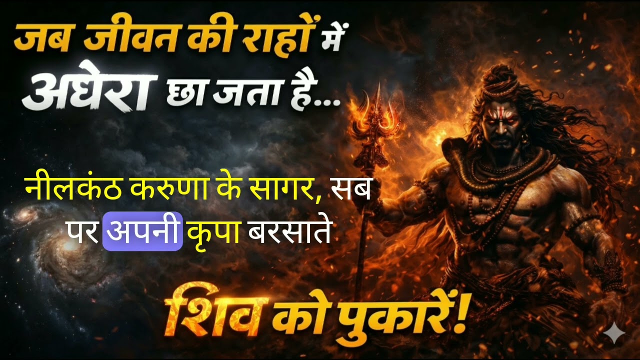 जब जीवन में अंधेरा छा जाए, तो बस शिव को पुकारें! 🙏 #Mahadev #Shiva