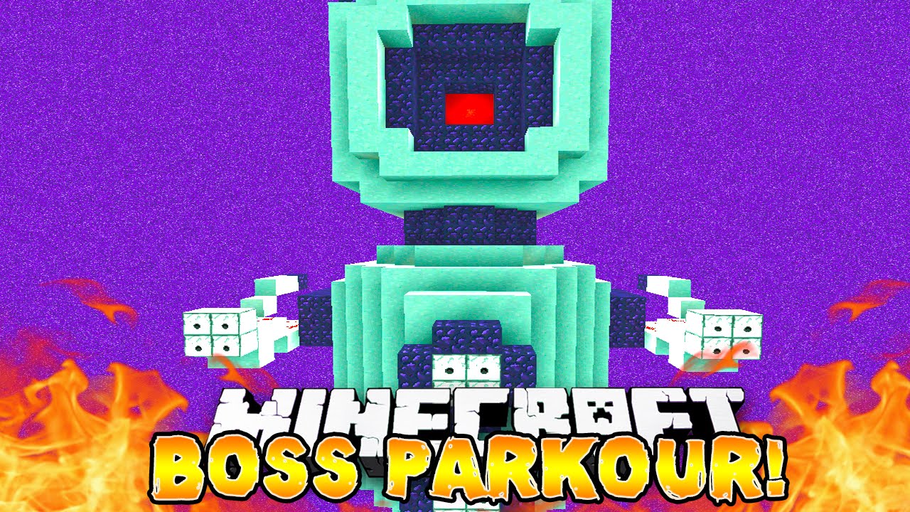 Minecraft - EPIC BOSS PARKOUR! - w/Preston & Lachlan!