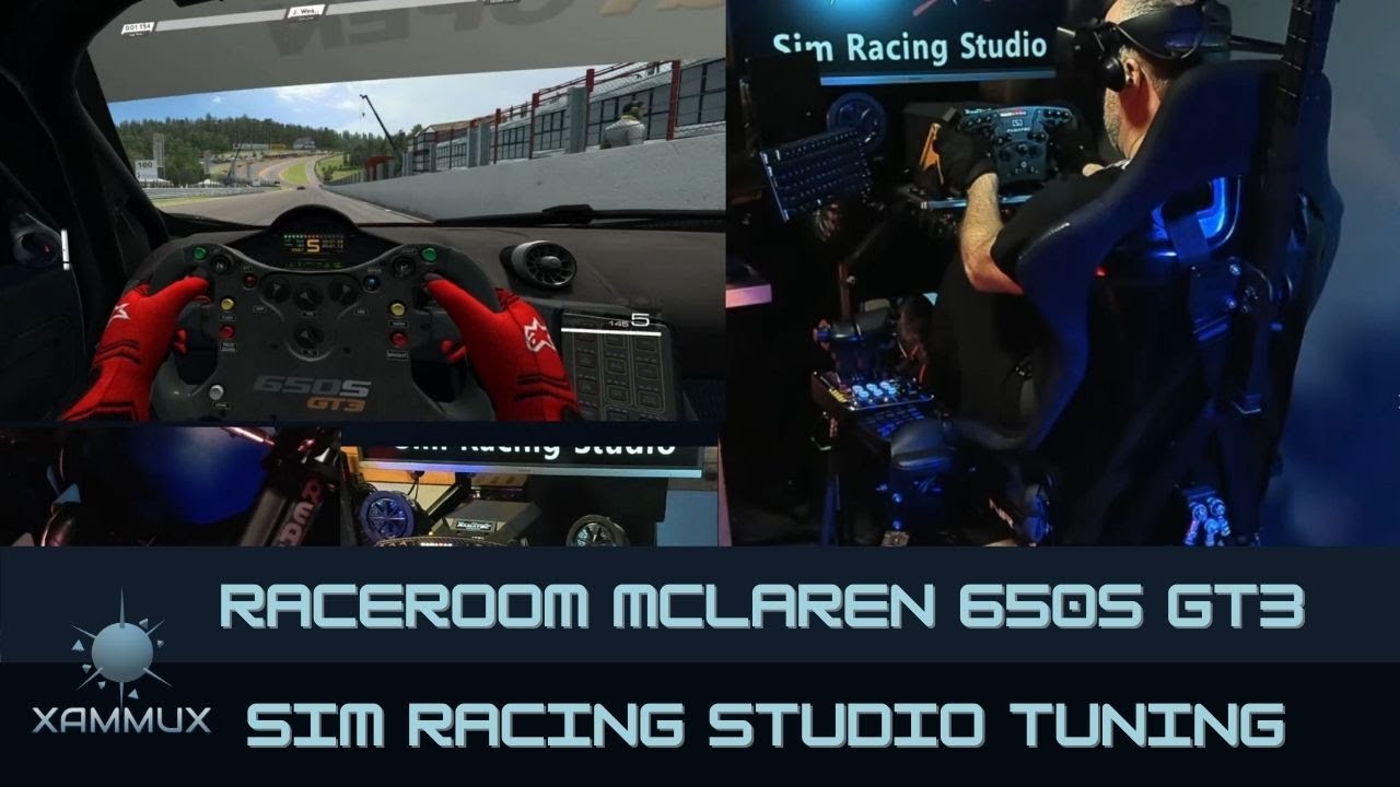 RaceRoom: McLaren 650S GT3 / Sim Racing Studio Tuning / DOF Reality P6 Motion Platform