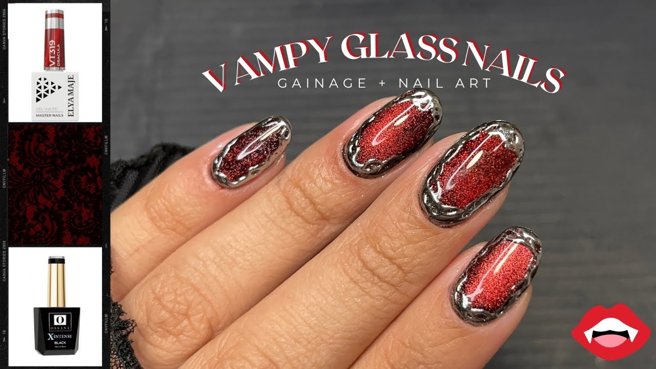 Tuto Vampy Glass Nails ❤️