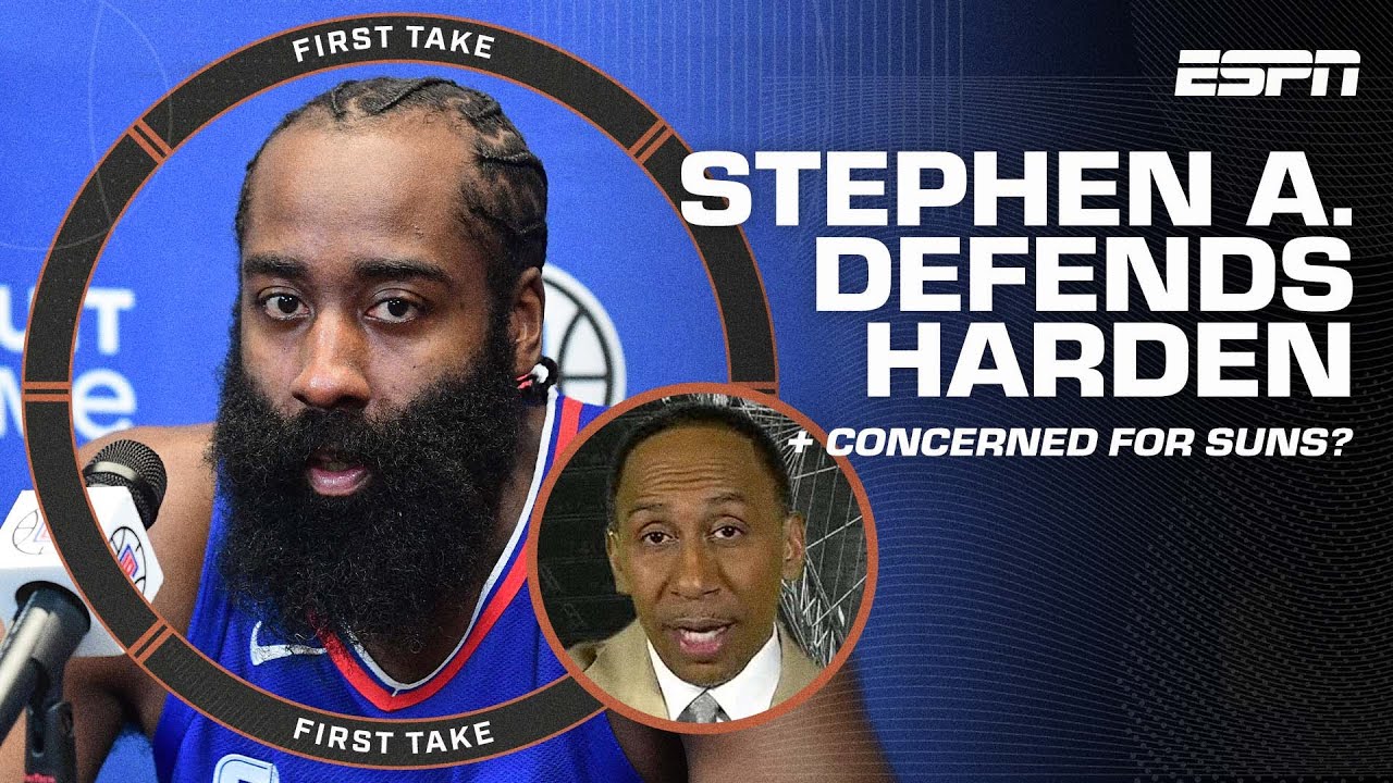 Stephen A. comes to James Harden defense 👀 | First Take