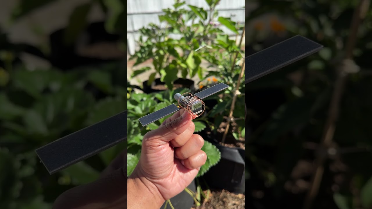 A Tiny Satellite Beaming Data from My Garden 🌞🛰️ #cubesat #satellite #spaceexploration #BLE