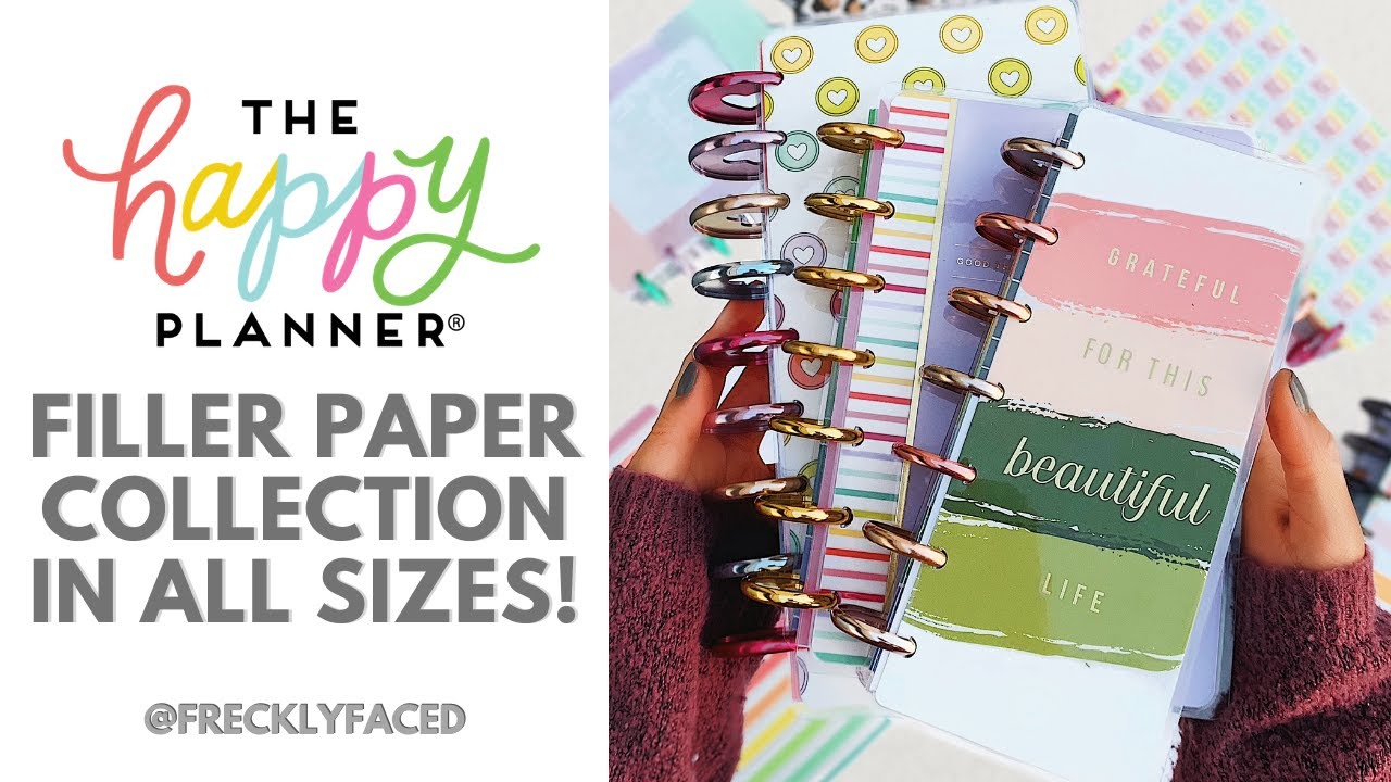 THE HAPPY PLANNER FILLER PAPER COLLECTION ~ ALL DIFFERENT SIZES AND HOW I ORGANIZE IT!