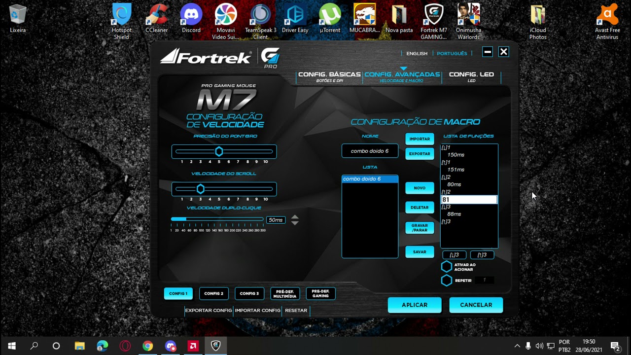 configurando Macro Fortrek