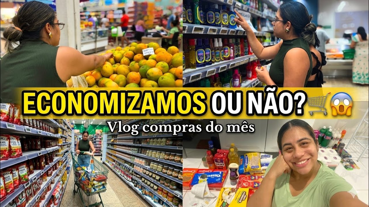 COMPRAS DO M&Ecirc;S 2026: Ecomomizamos ou n&atilde;o? 🛒😱 (VALOR TOTAL NO FINAL)