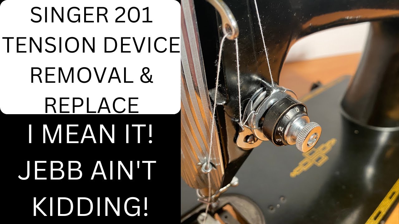 AWESOME SINGER 201 SHORT FILM OF TENSION REMOVAL & REPLACE. SAME AS PREVIOUS VIDEO BUT A BETTER EDIT
