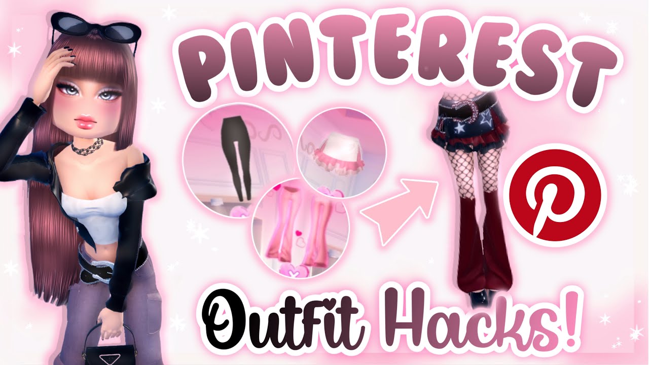Only using PINTEREST OUTFIT HACKS in Dress To Impress! 🎀✨