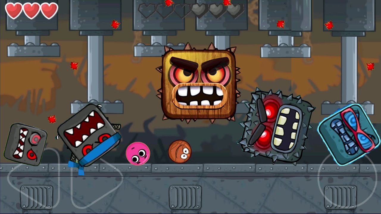 RED BALL 4 BASKETBALL & PINK BALL 'FUSION BATTLE' with FRIENDS BOSS 5 & CAVES ALL BOSS