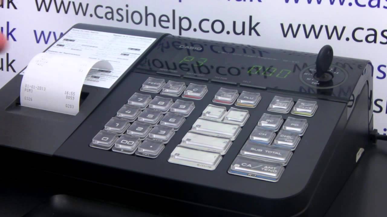 How To Apply Tax Vat Rates To Department Buttons On Casio SE-S10 PCR-T280 Cash Register