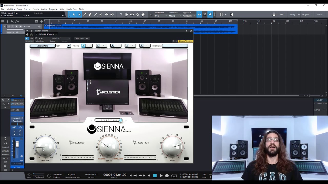 Mixing on headphones - Sienna Rooms plugin by Acustica Audio - Quick Overview