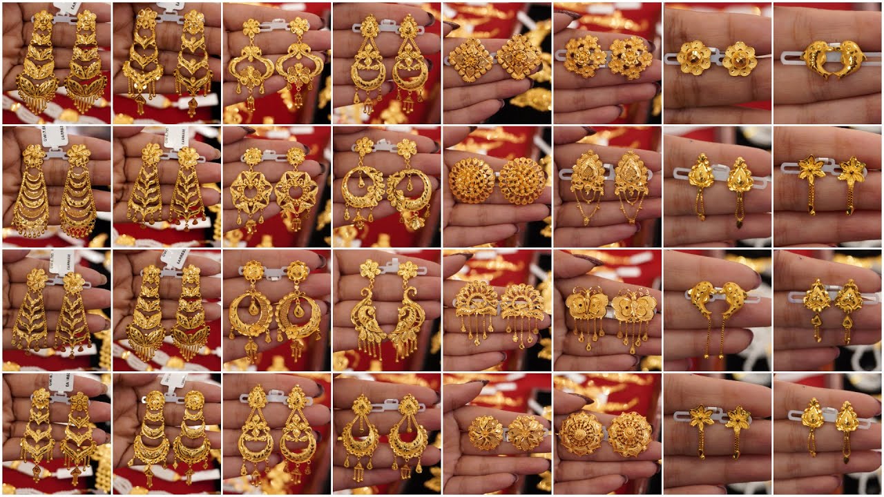 Matro 1 Gram Theke 🔥 Latest Bridal Kanbala/Earrings/Full Kaan Collections